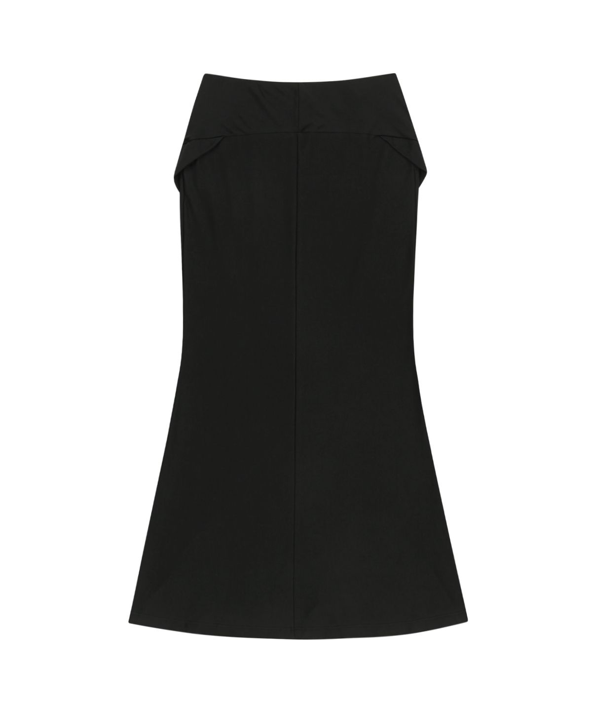 오호스(OJOS) Side Panel Mermaid Maxi Skirt / Black