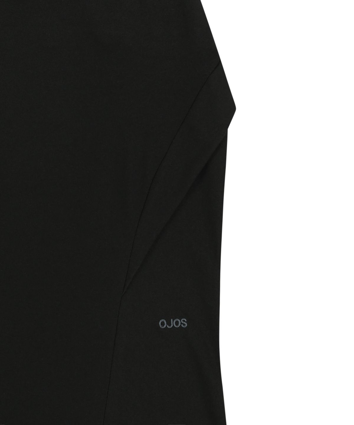 오호스(OJOS) Side Panel Mermaid Maxi Skirt / Black