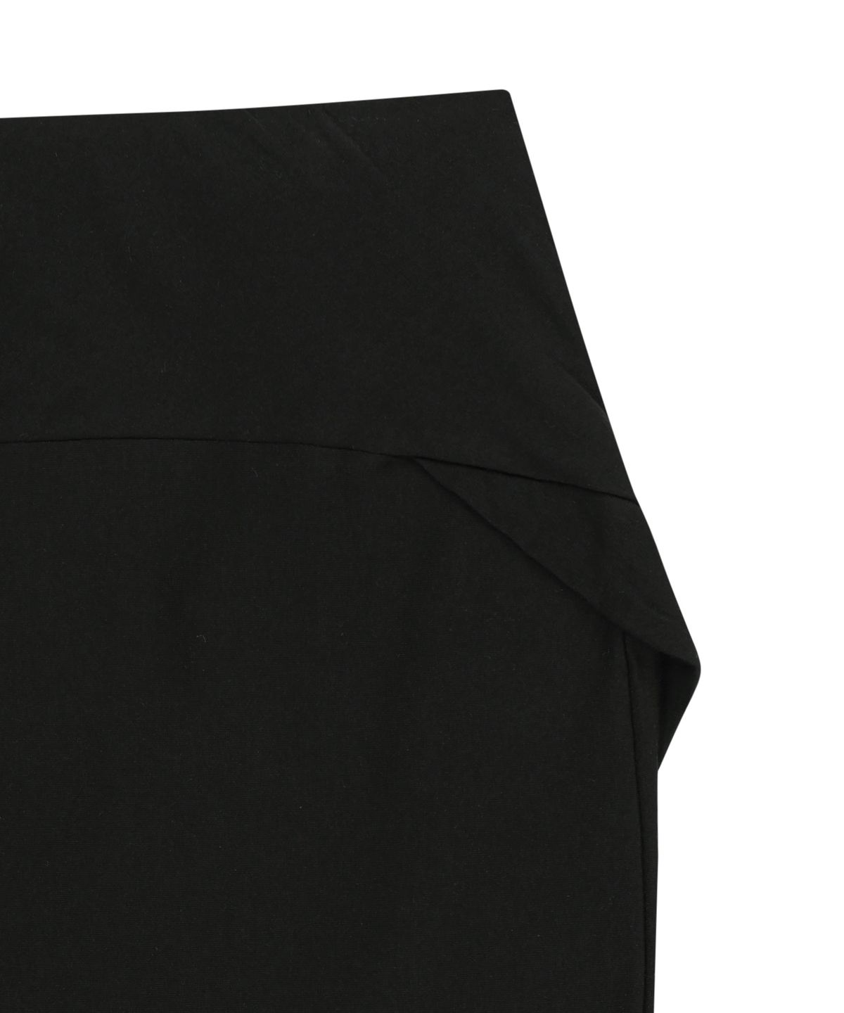 오호스(OJOS) Side Panel Mermaid Maxi Skirt / Black