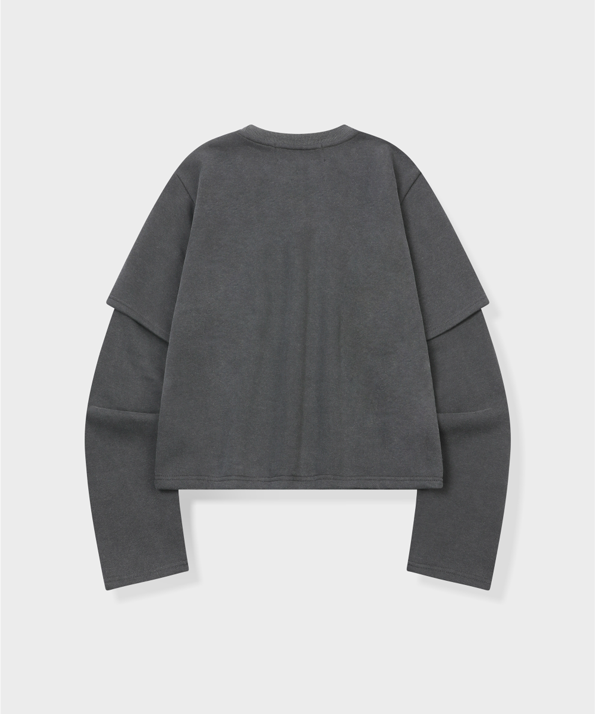 글런든(GRUNDEN) SIGNATURE LOGO VINTAGE LAYERED TOP (CHARCOAL)