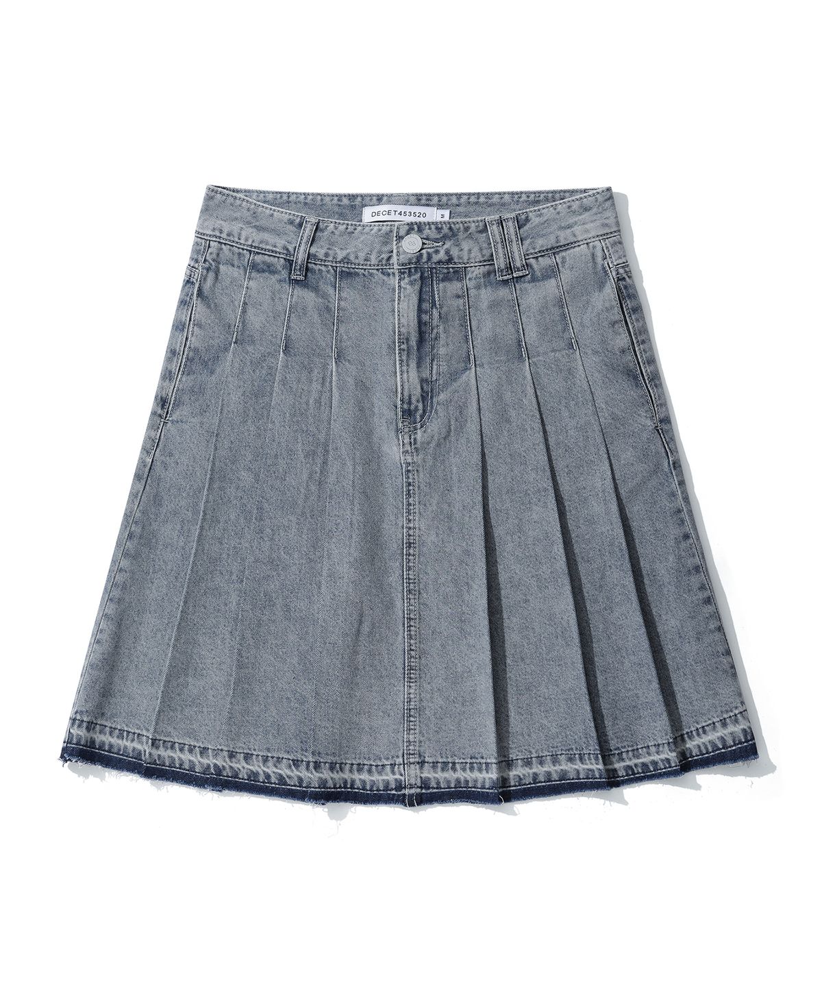데케트 우먼(DECET WOMEN) Front Pleats Midi Skirt DCSK008BLUE