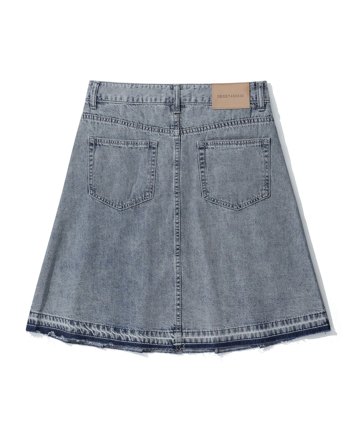 데케트 우먼(DECET WOMEN) Front Pleats Midi Skirt DCSK008BLUE
