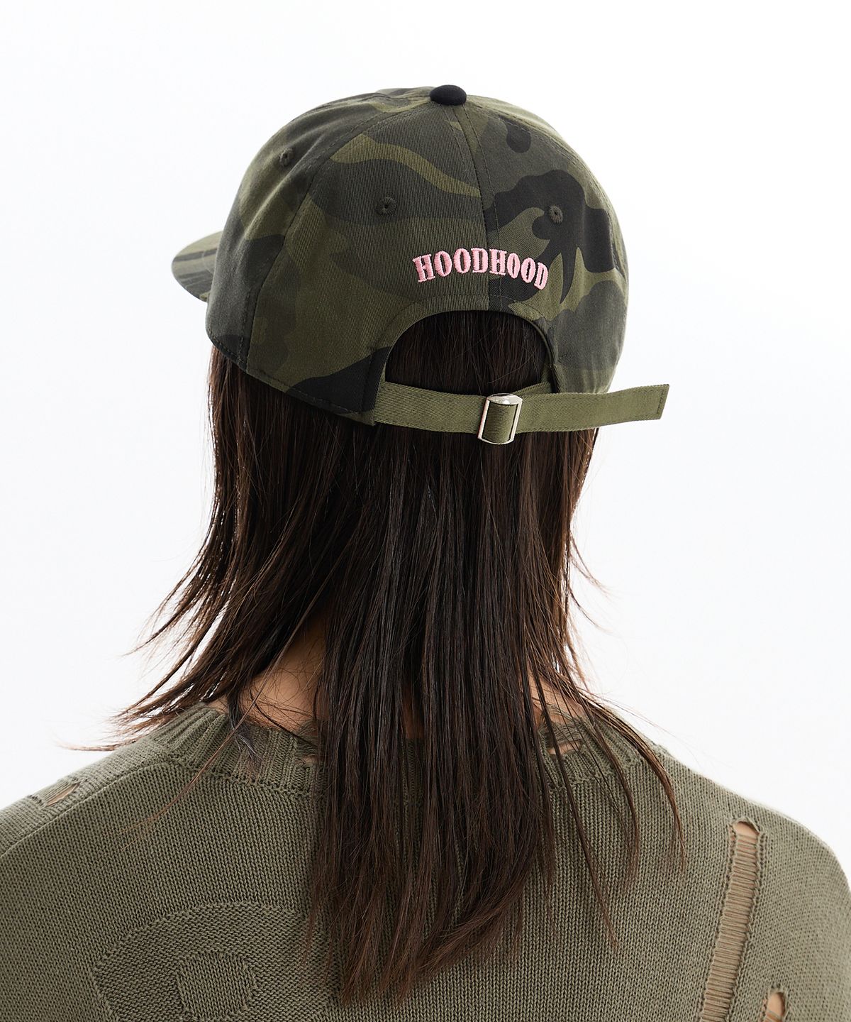 후드후드(HOODHOOD) 클로버 로고 캡 카모