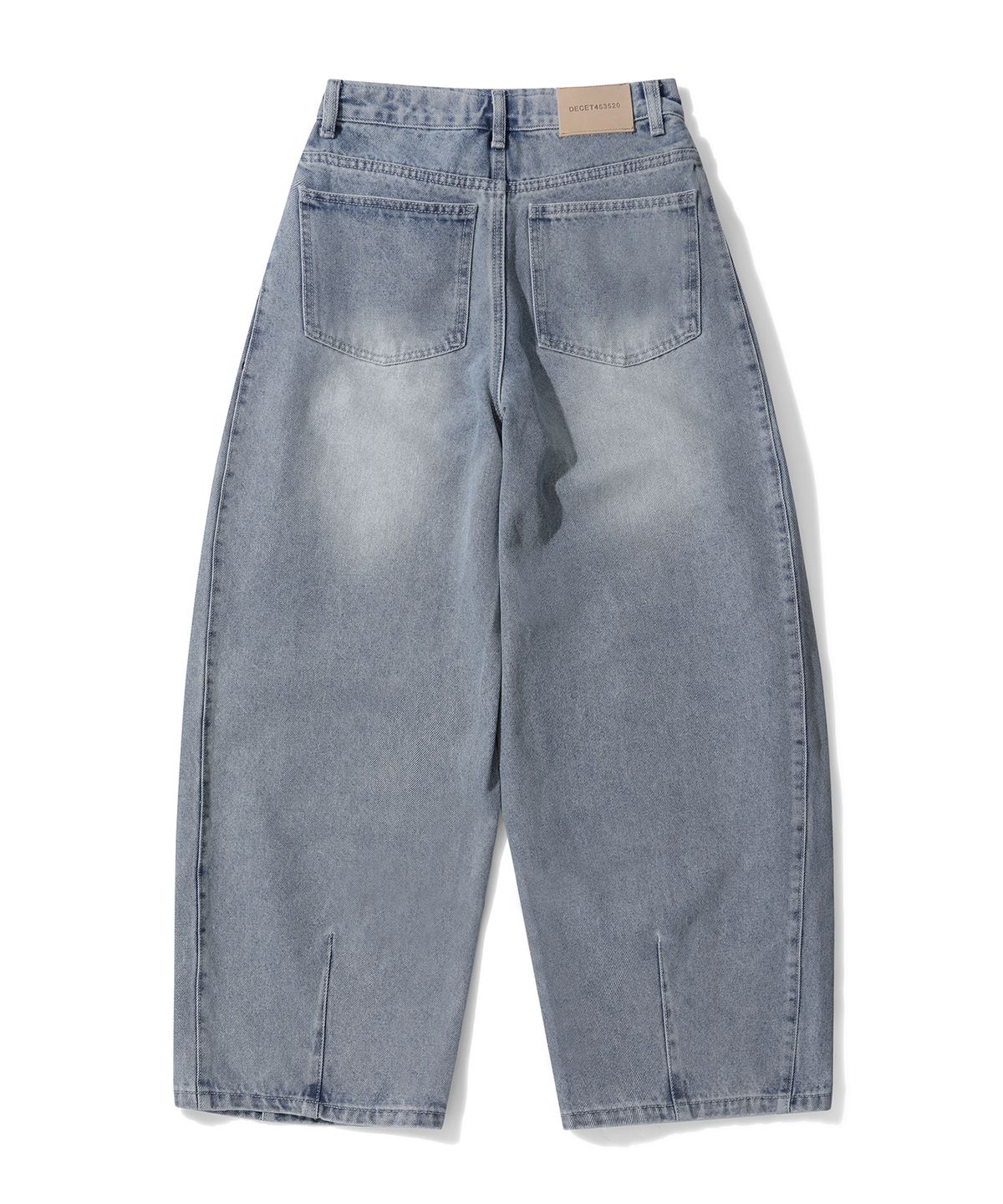 데케트 우먼(DECET WOMEN) Side Pin Tuck Barrel Jeans DCWPT019LIGHTBLUE