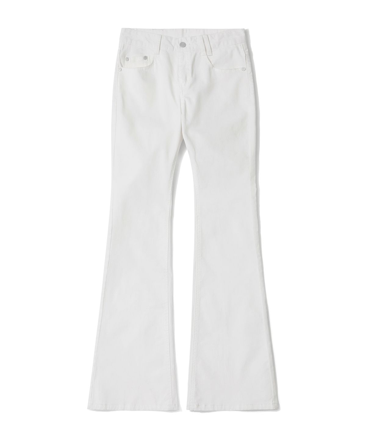 데케트 우먼(DECET WOMEN) (코튼)Signature Slim Low Rise Flared Jeans DCWPT006WHITE