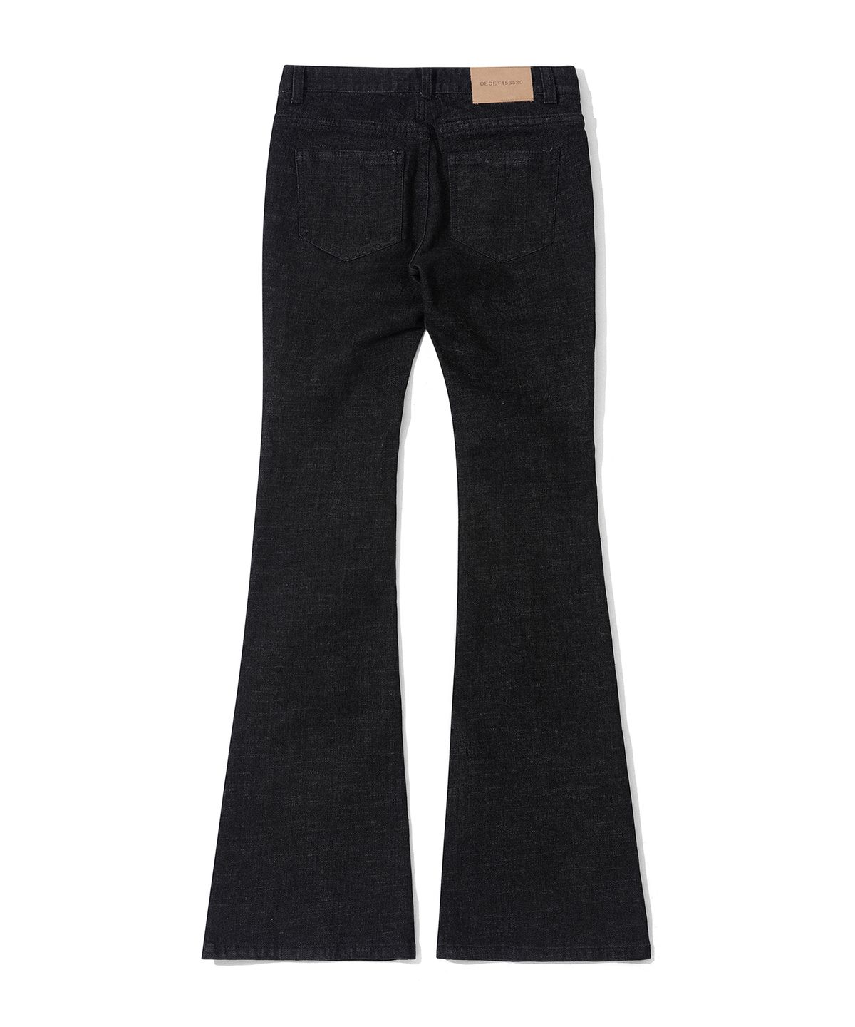 데케트 우먼(DECET WOMEN) Signature Slim Low Rise Flared Jeans DCWPT006BLACK