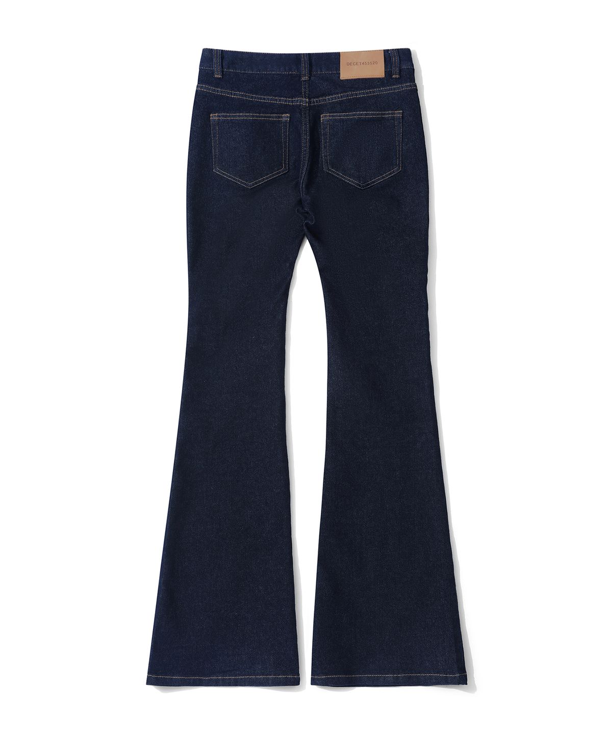 데케트 우먼(DECET WOMEN) Signature Slim Low Rise Flared Jeans DCWPT006CPINDIGO