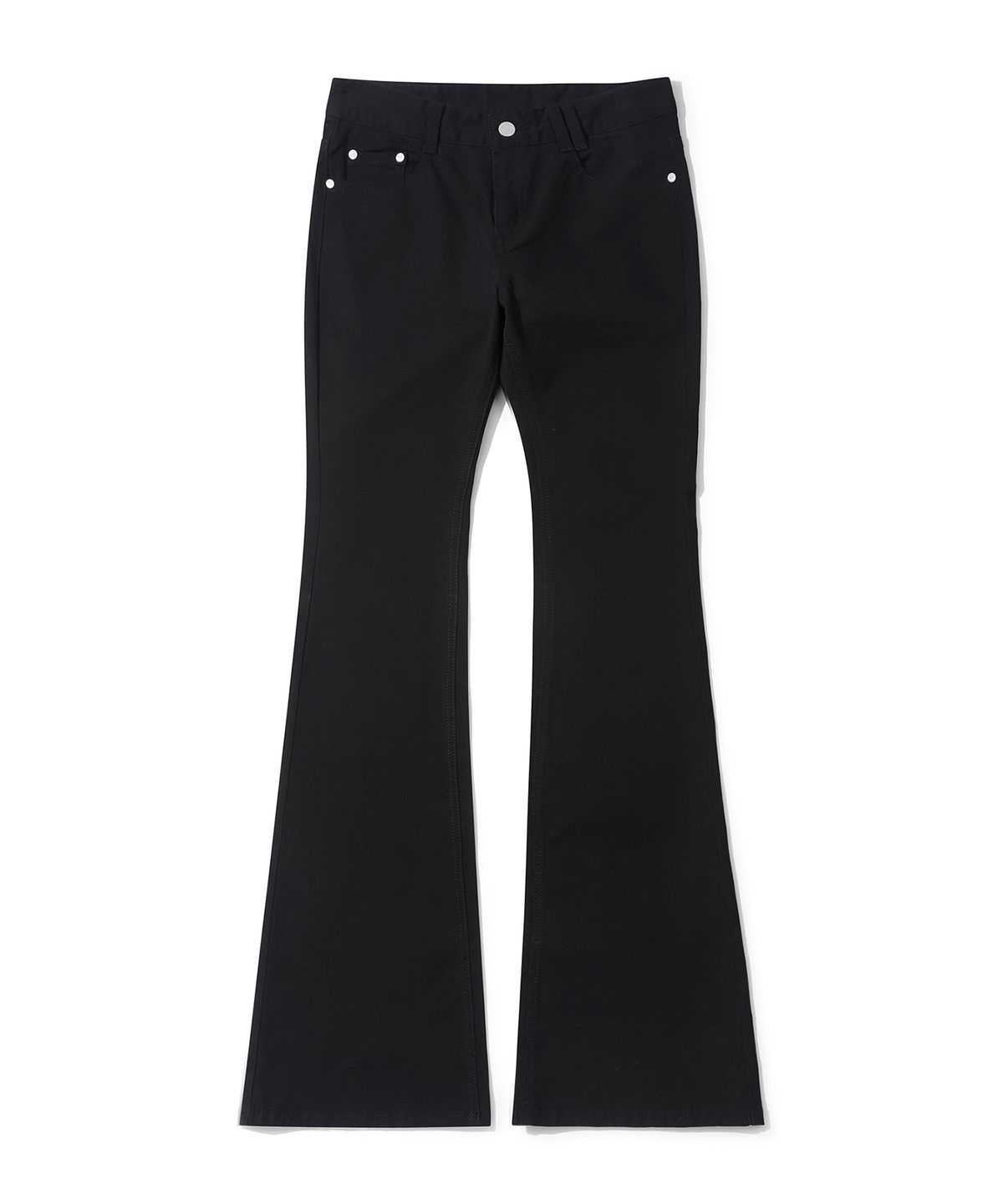 데케트 우먼(DECET WOMEN) (코튼)Signature Slim Low Rise Flared Jeans DCWPT006BLACKCT