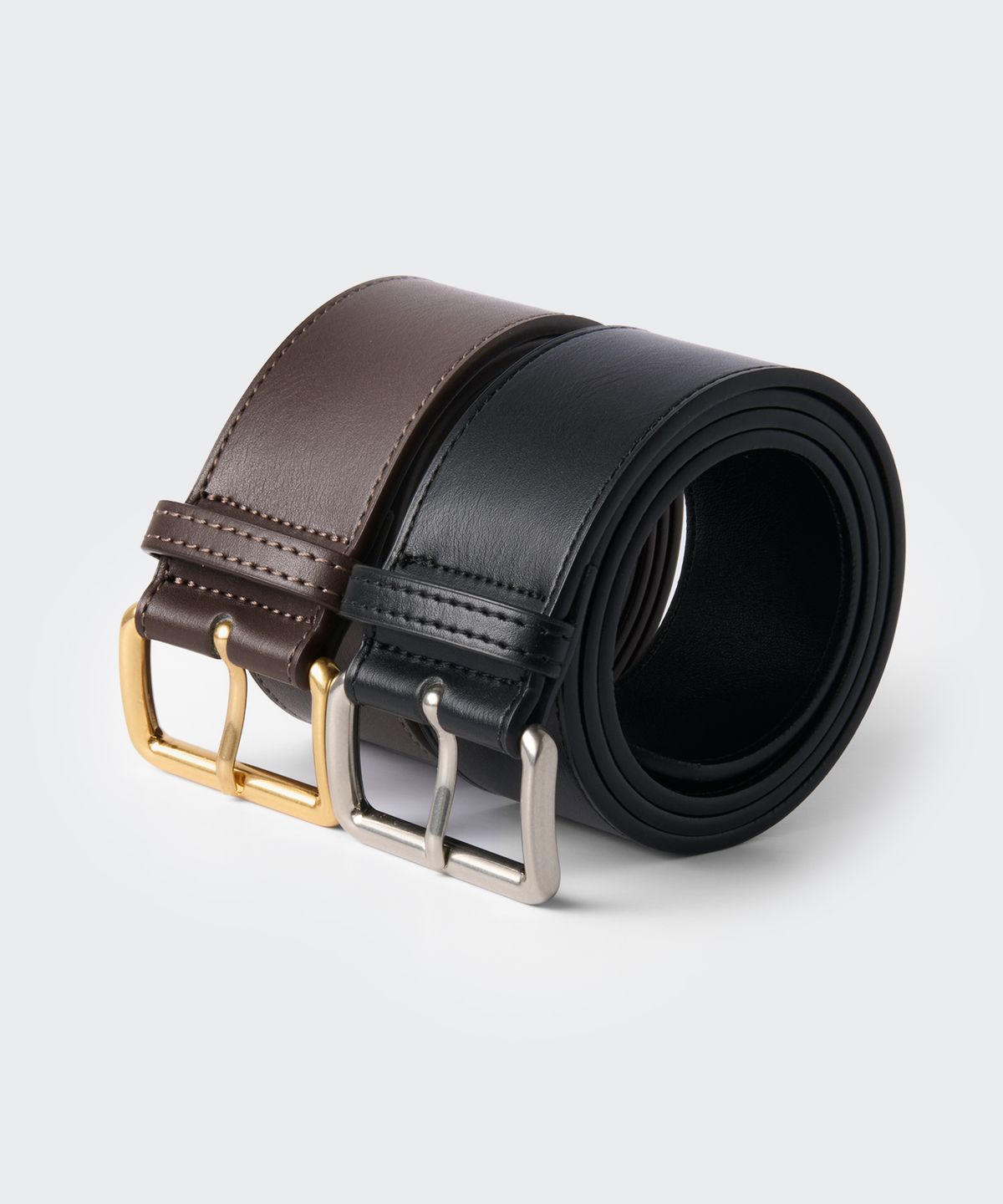 무신사 스탠다드 우먼(MUSINSA STANDARD WOMAN) 우먼즈 라운디드 스퀘어 신세틱 레더 벨트_40mm