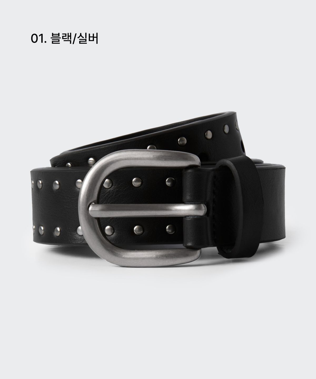 무신사 스탠다드 우먼(MUSINSA STANDARD WOMAN) 우먼즈 신세틱 레더 도트 스터드 벨트_25mm