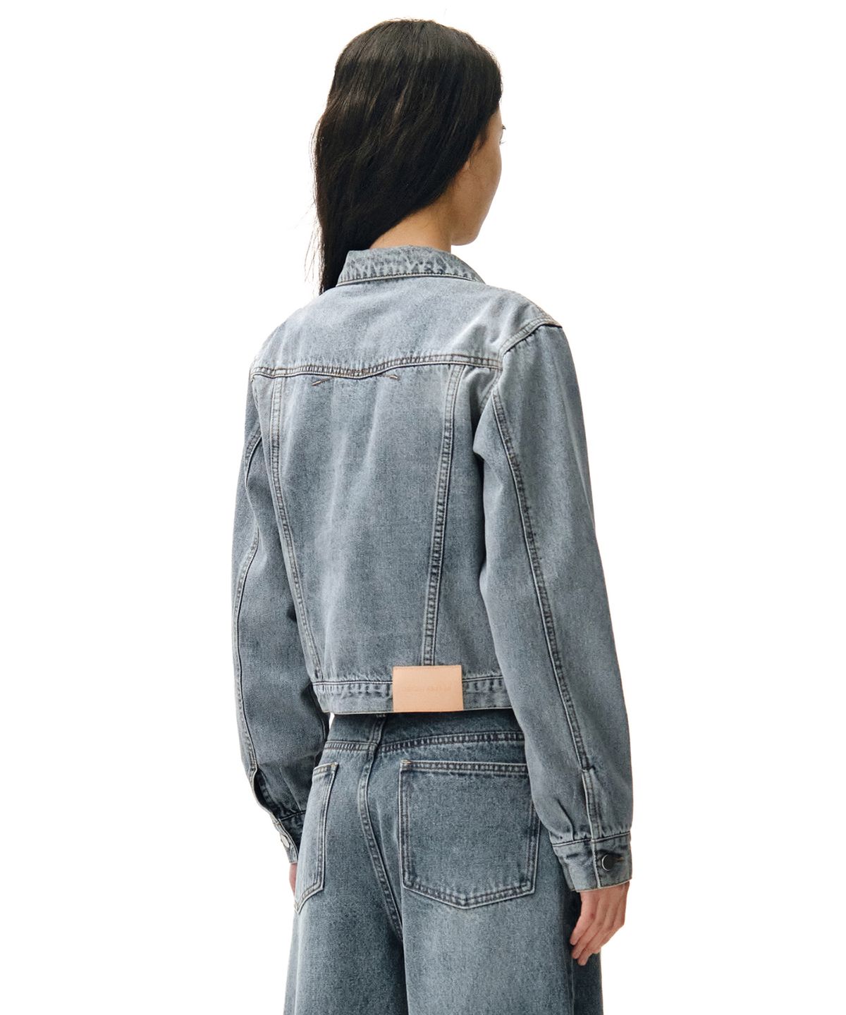 데케트 우먼(DECET WOMEN) Cropped Denim Jacket DCWJK002LIGHTBLUE