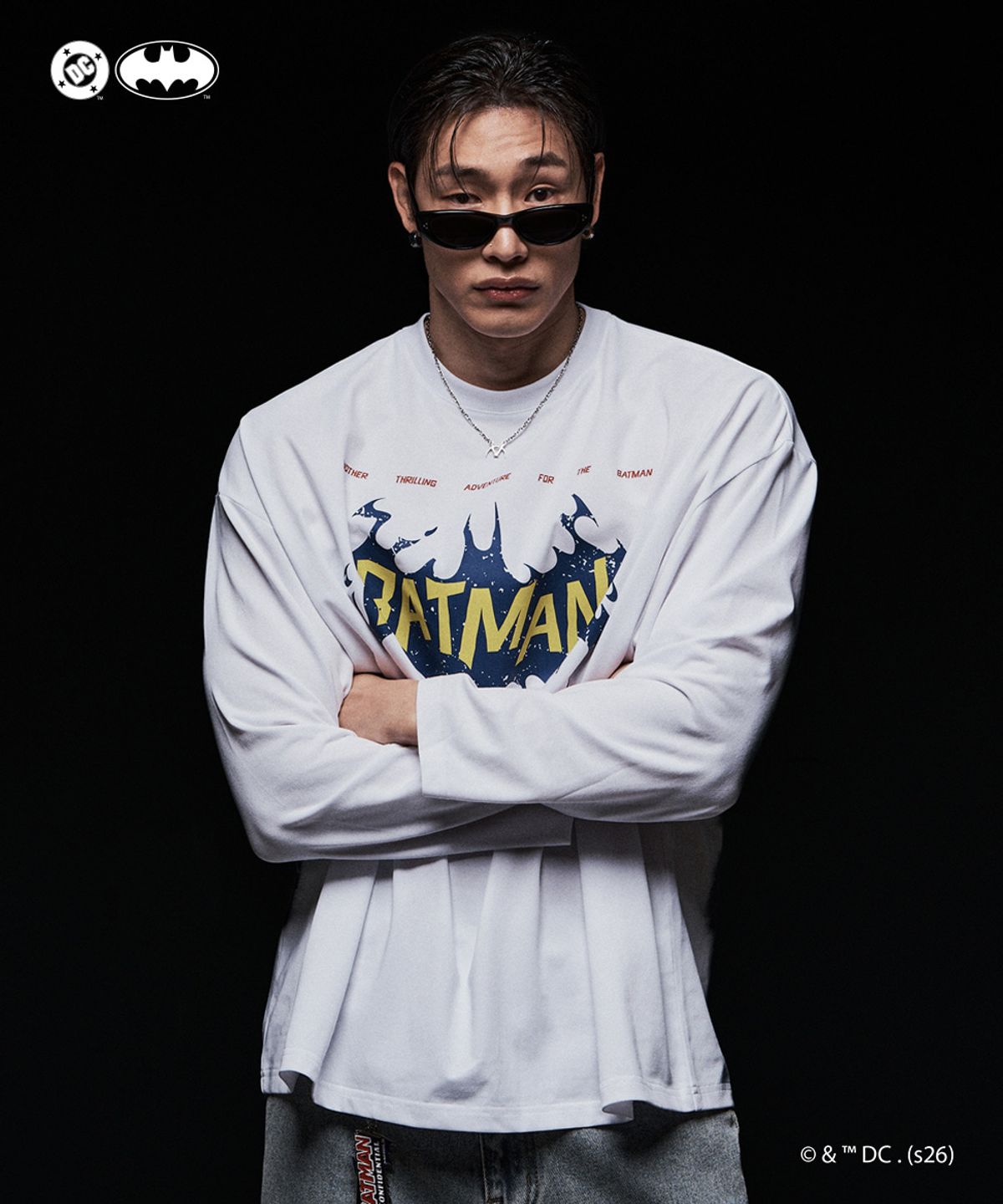 제이엘브(JELEVE) (DC COMICS COLLECTION) 배트맨 디텍티브 오버핏 롱슬리브