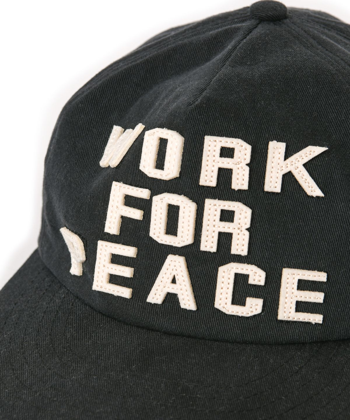 아모우(AMOU) WORK FOR PEACE 5PANNEL CAP BALCK