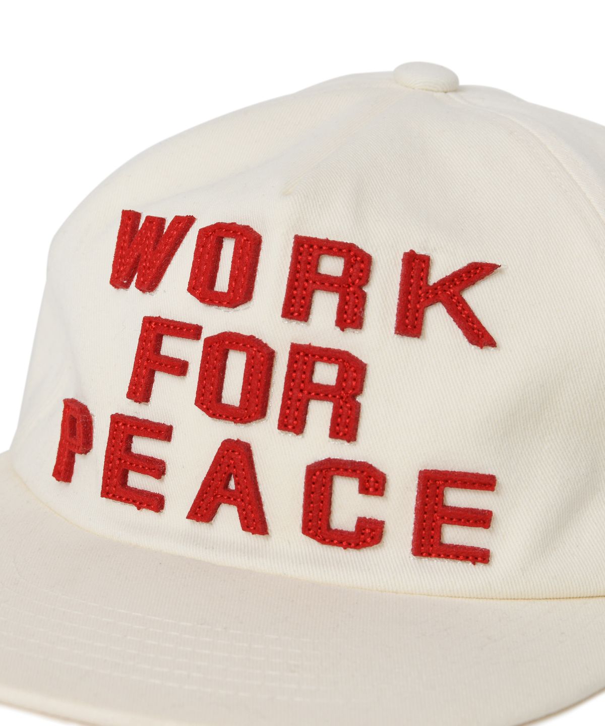 아모우(AMOU) WORK FOR PEACE 5PANNEL CAP IVORY