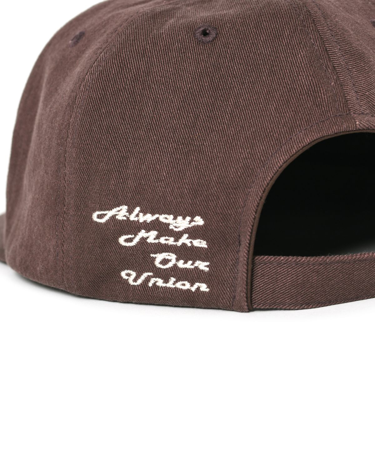아모우(AMOU) SPIRAL 5PANNEL CAP BROWN