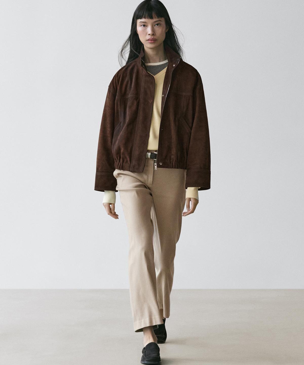 마시모두띠(MASSIMO DUTTI) 스트레이트핏 린넨 블렌드 팬츠
