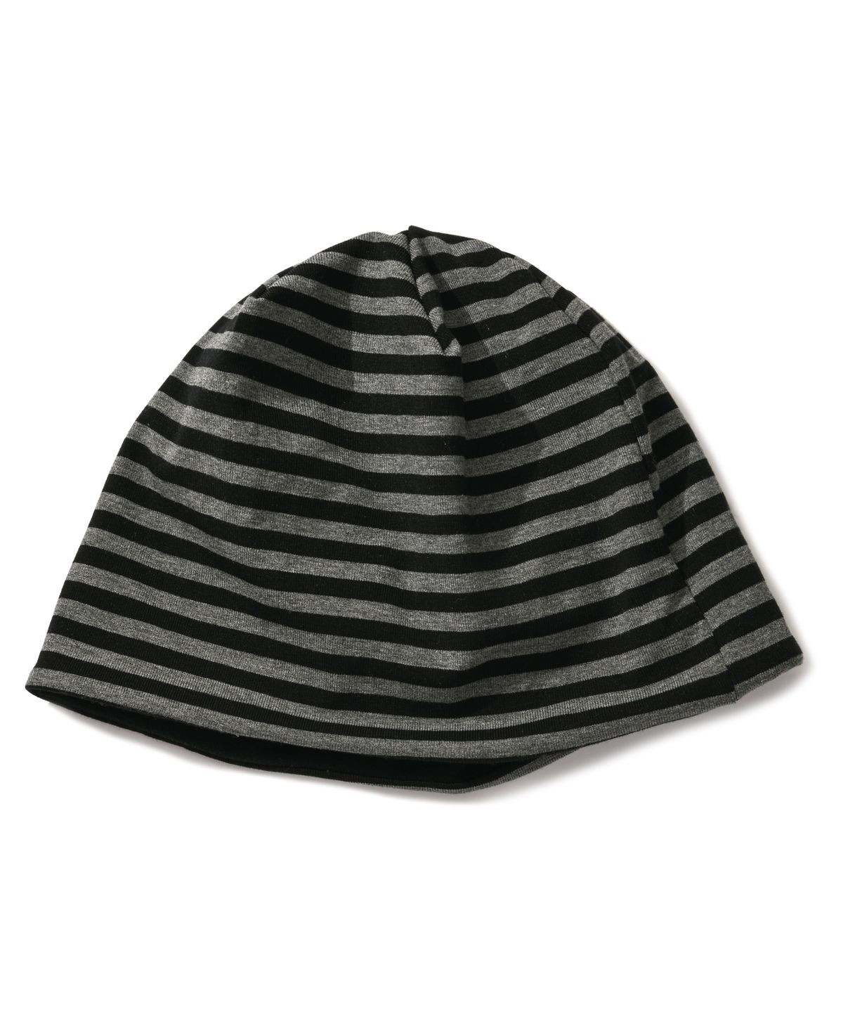 아모우(AMOU) Reversible Stripe BEANIE BLACK