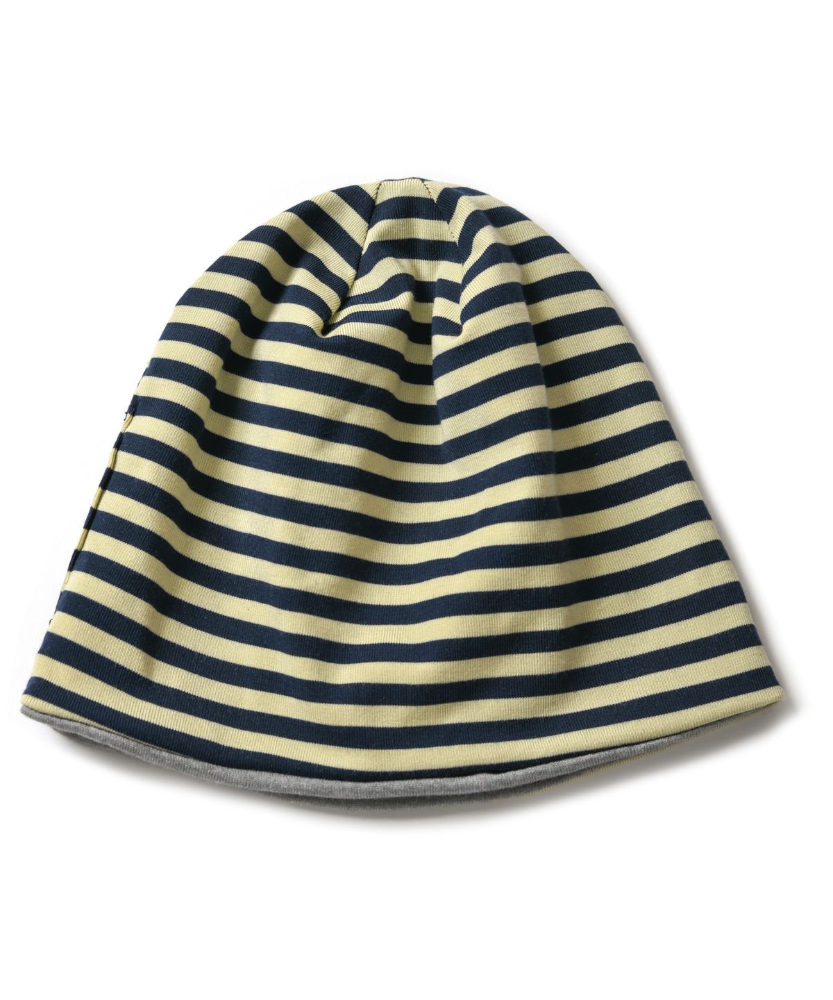 아모우(AMOU) Reversible Stripe BEANIE GRAY