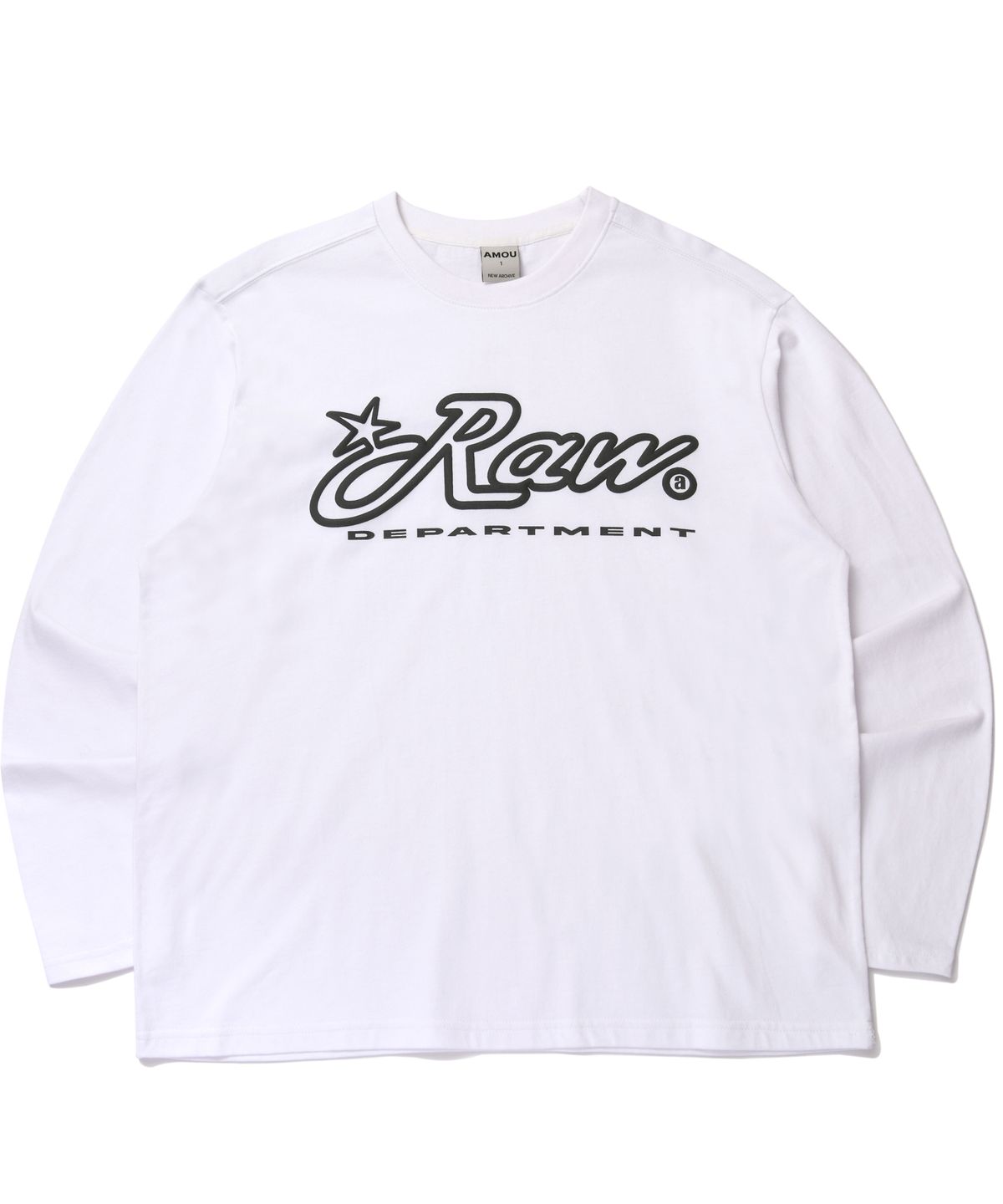 아모우(AMOU) RAW long sleeve White