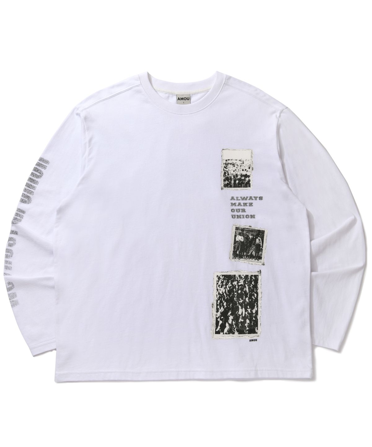 아모우(AMOU) Frame archive long sleeve White