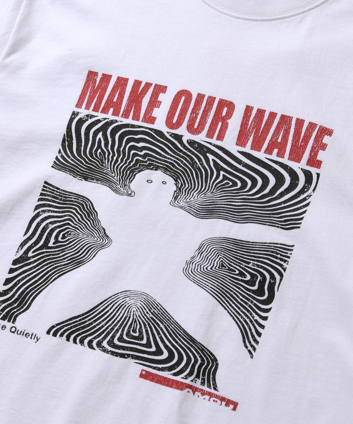 아모우(AMOU) Wave man long sleeve White