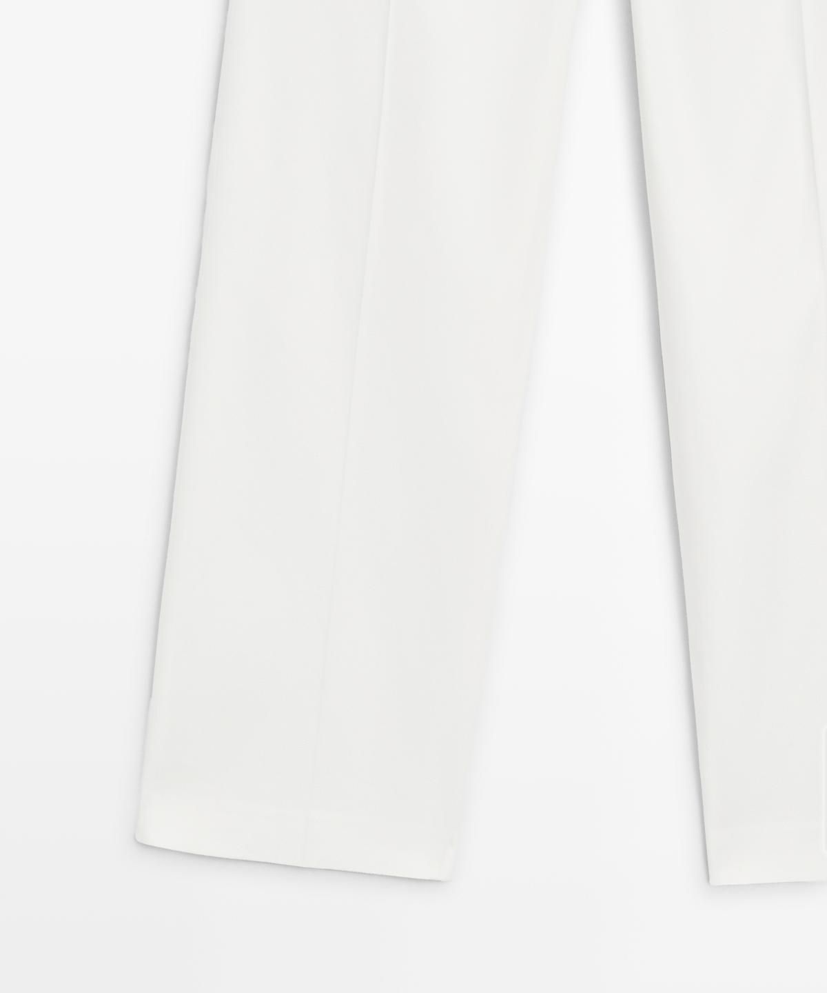 마시모두띠(MASSIMO DUTTI) 스트레이트핏 린넨 블렌드 팬츠