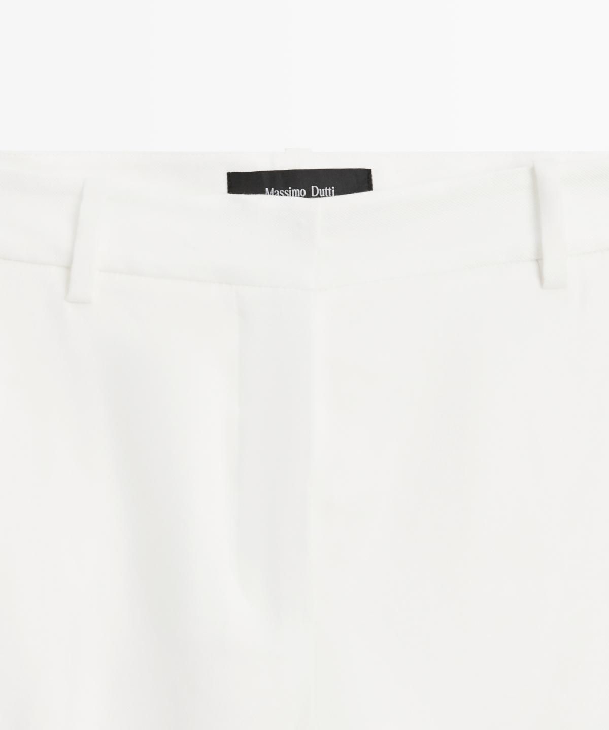 마시모두띠(MASSIMO DUTTI) 스트레이트핏 린넨 블렌드 팬츠