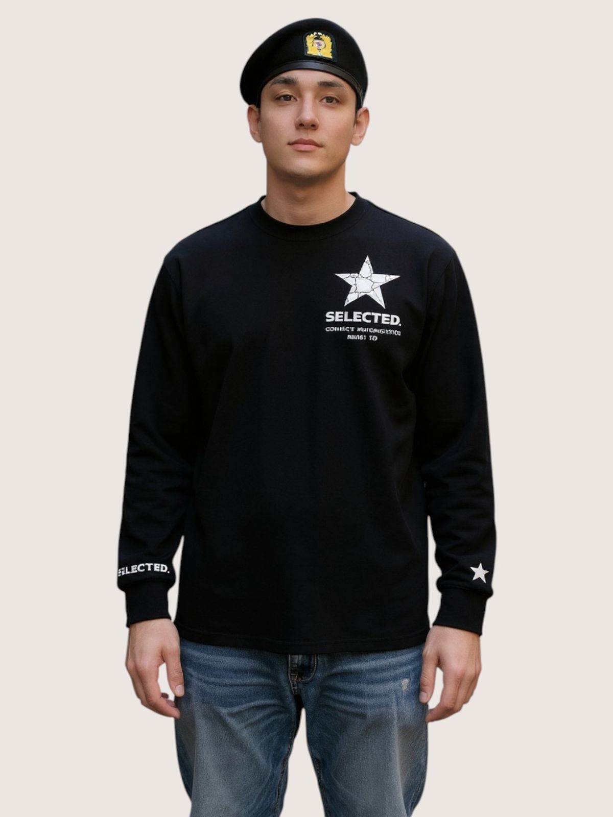 지블랙(ZBLACK) 셀렉티드 스타   롱슬리브(BLACK)