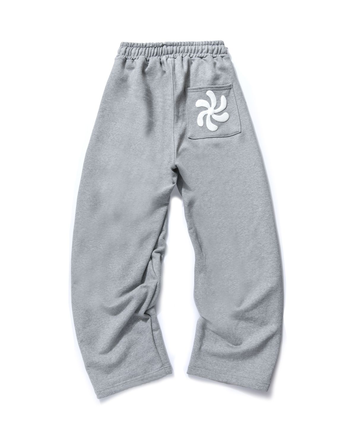 아모우(AMOU) SPIRAL One Tuck Sweat Pants GRAY