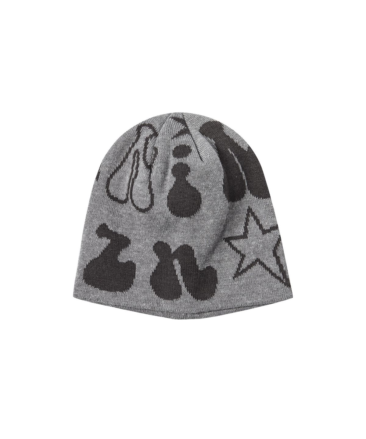 꼬모니노즈(COMONINOZ) [CN]LOGO GRAPHIC KNIT BEANIE [4 COLOR]