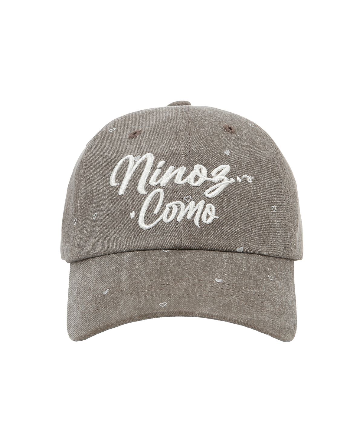꼬모니노즈(COMONINOZ) [CN]LOVE PATTERN LOGO BALLCAP [2 COLOR]