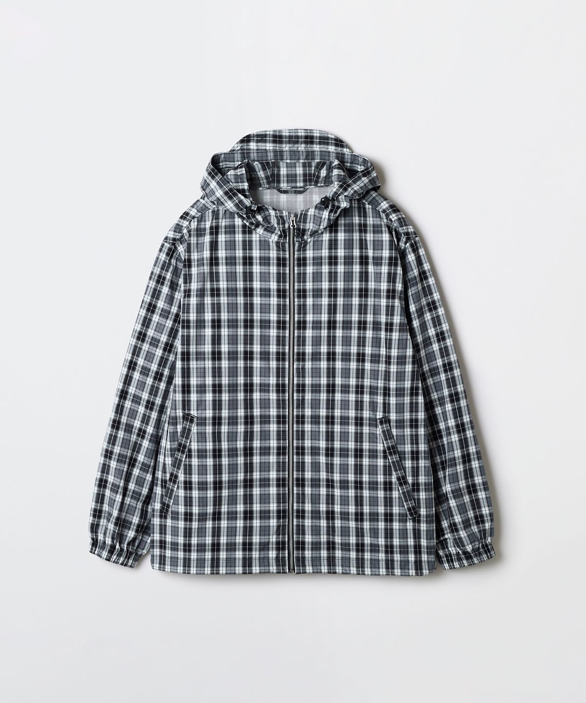 스파오(SPAO) 체크 후드 윈드브레이커_SPJJG23CY2
