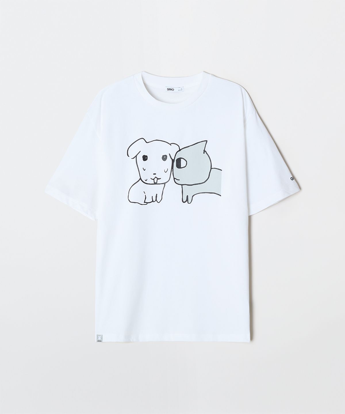 스파오(SPAO) [가나디] 반팔 티셔츠(OFF WHITE)_SPRLG25U09
