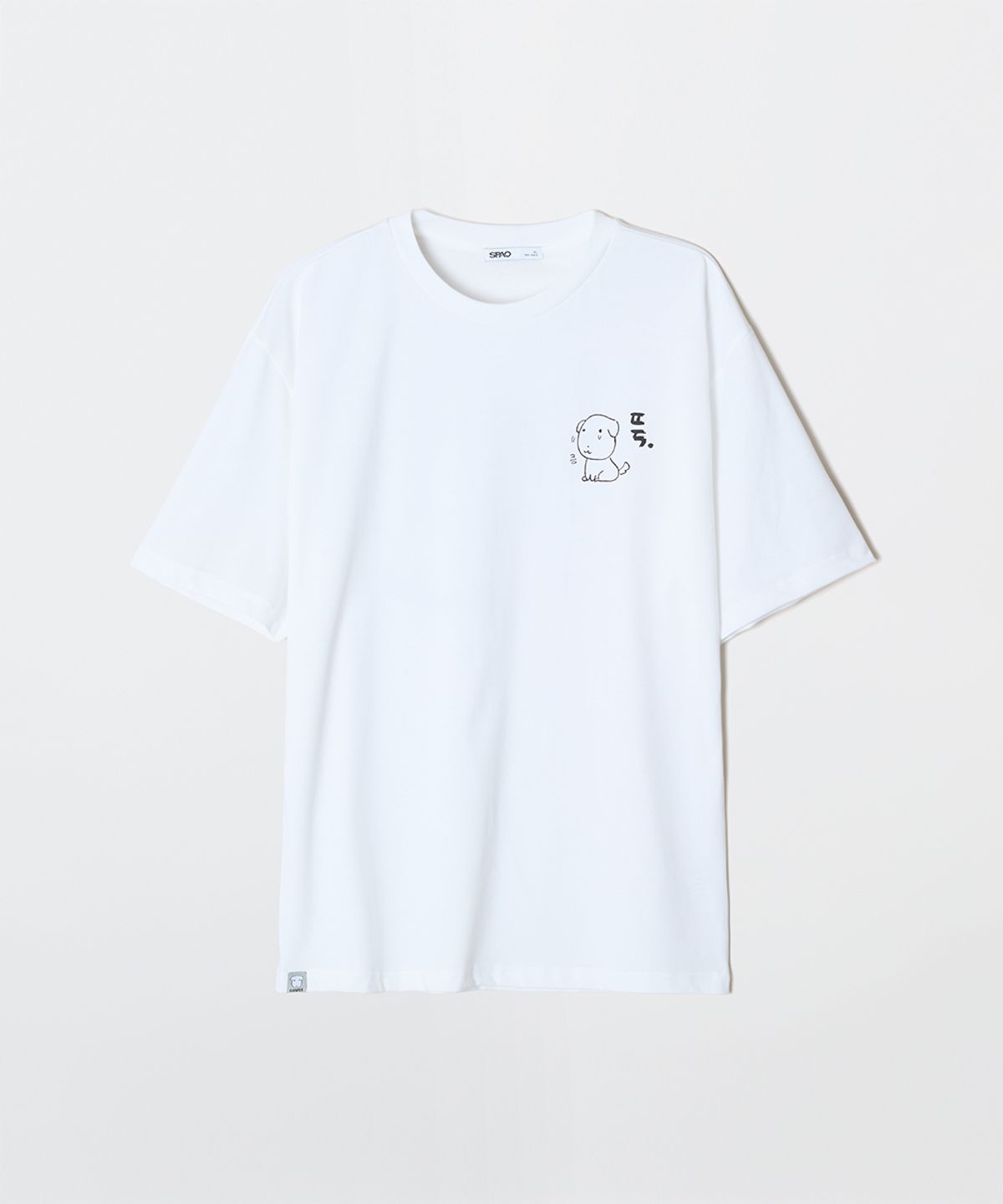 스파오(SPAO) [가나디] 반팔 티셔츠(GRAPHIC WHITE)_SPRLG25U09