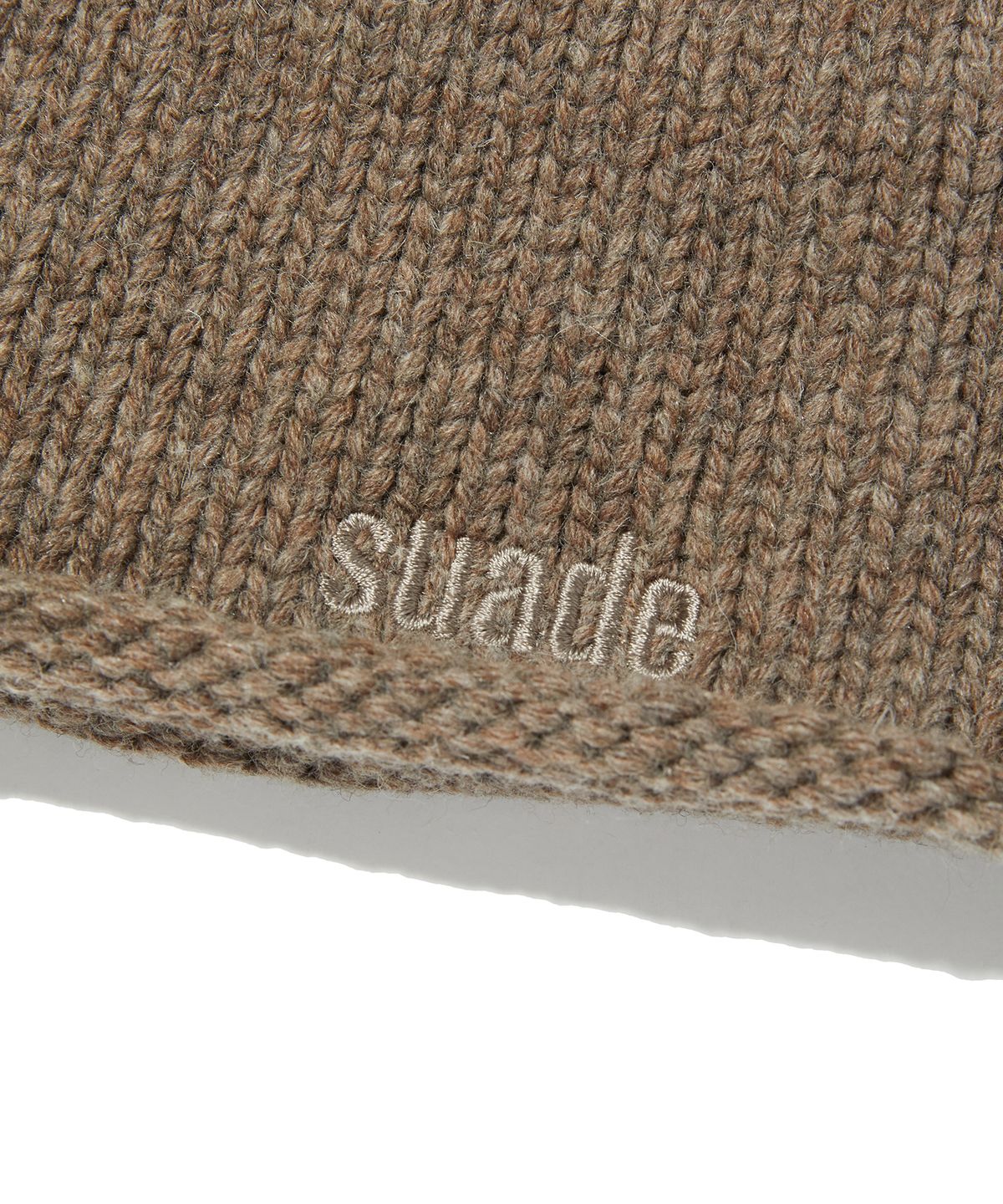 스웨이드(SUADE) ROLLED BEANIE [BROWN]