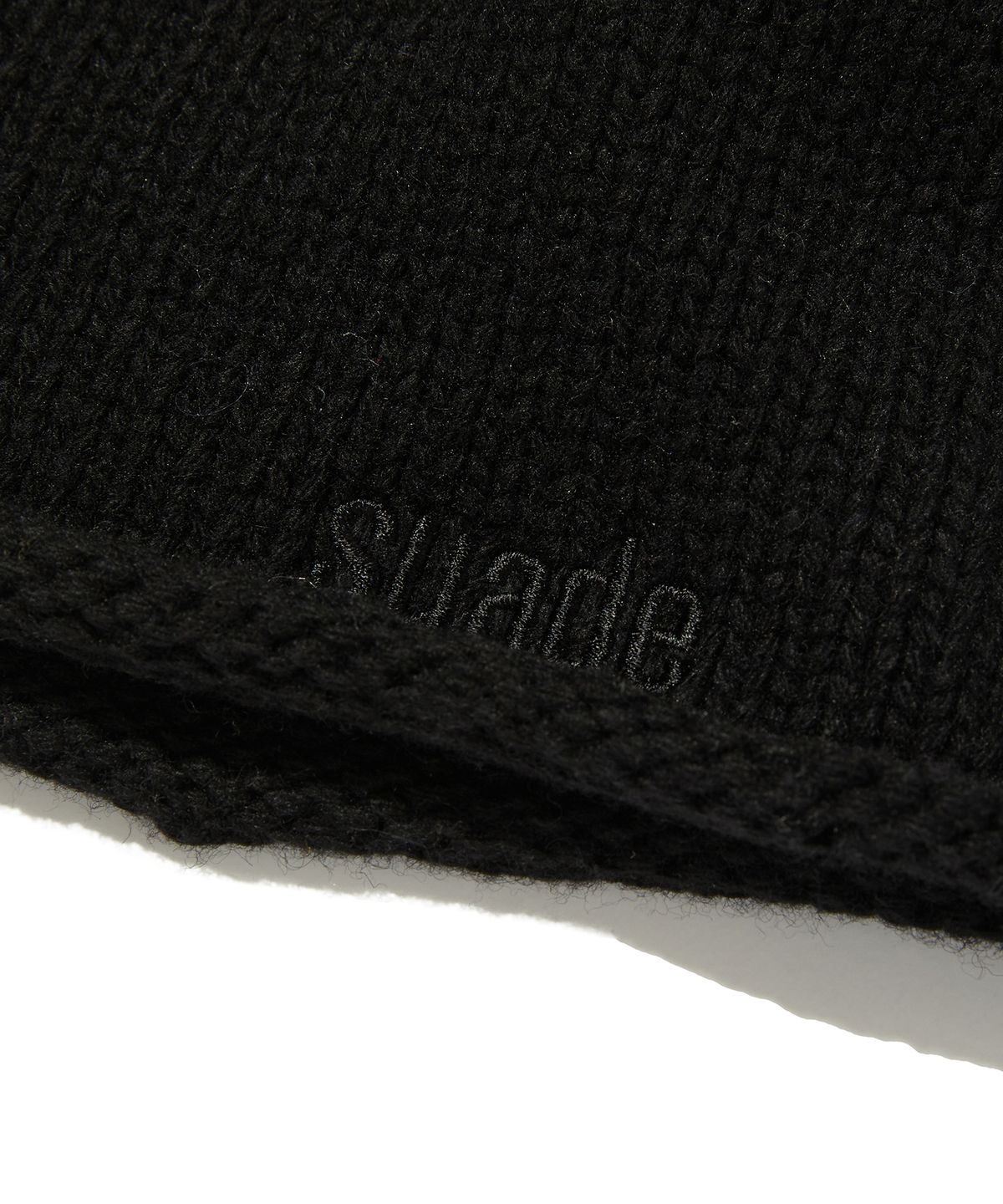 스웨이드(SUADE) ROLLED BEANIE [BLACK]