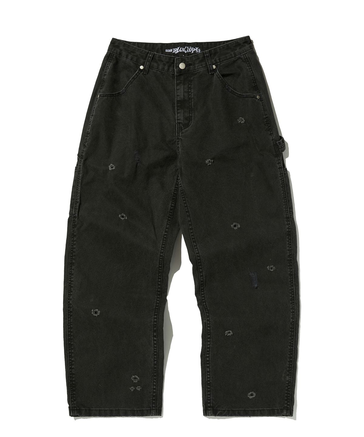 스웨이드(SUADE) PUNCHING DAMAGE PANTS [BLACK]
