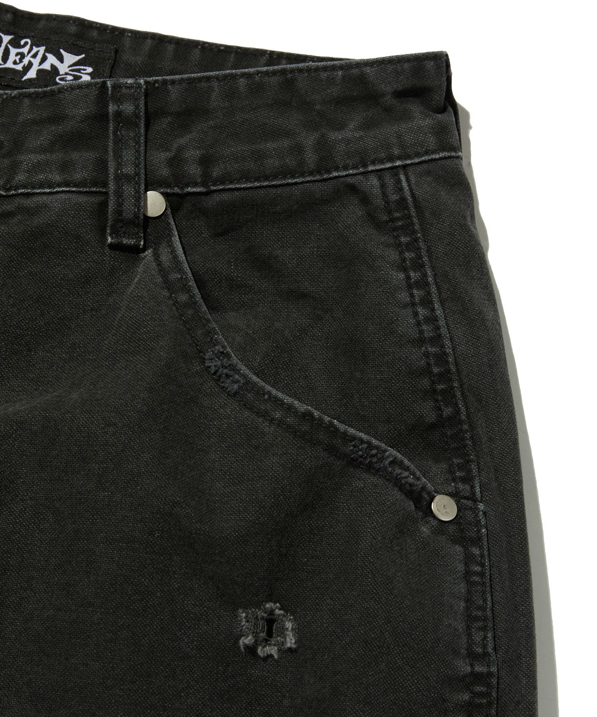 스웨이드(SUADE) PUNCHING DAMAGE PANTS [BLACK]