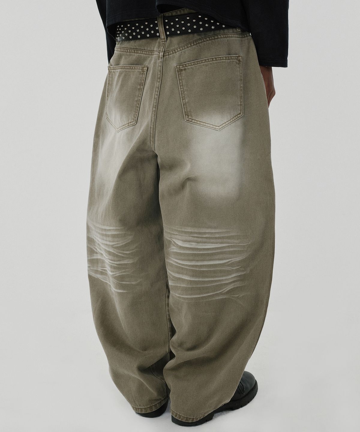 스웨이드(SUADE) WRINKLE DENIM [OLIVE]