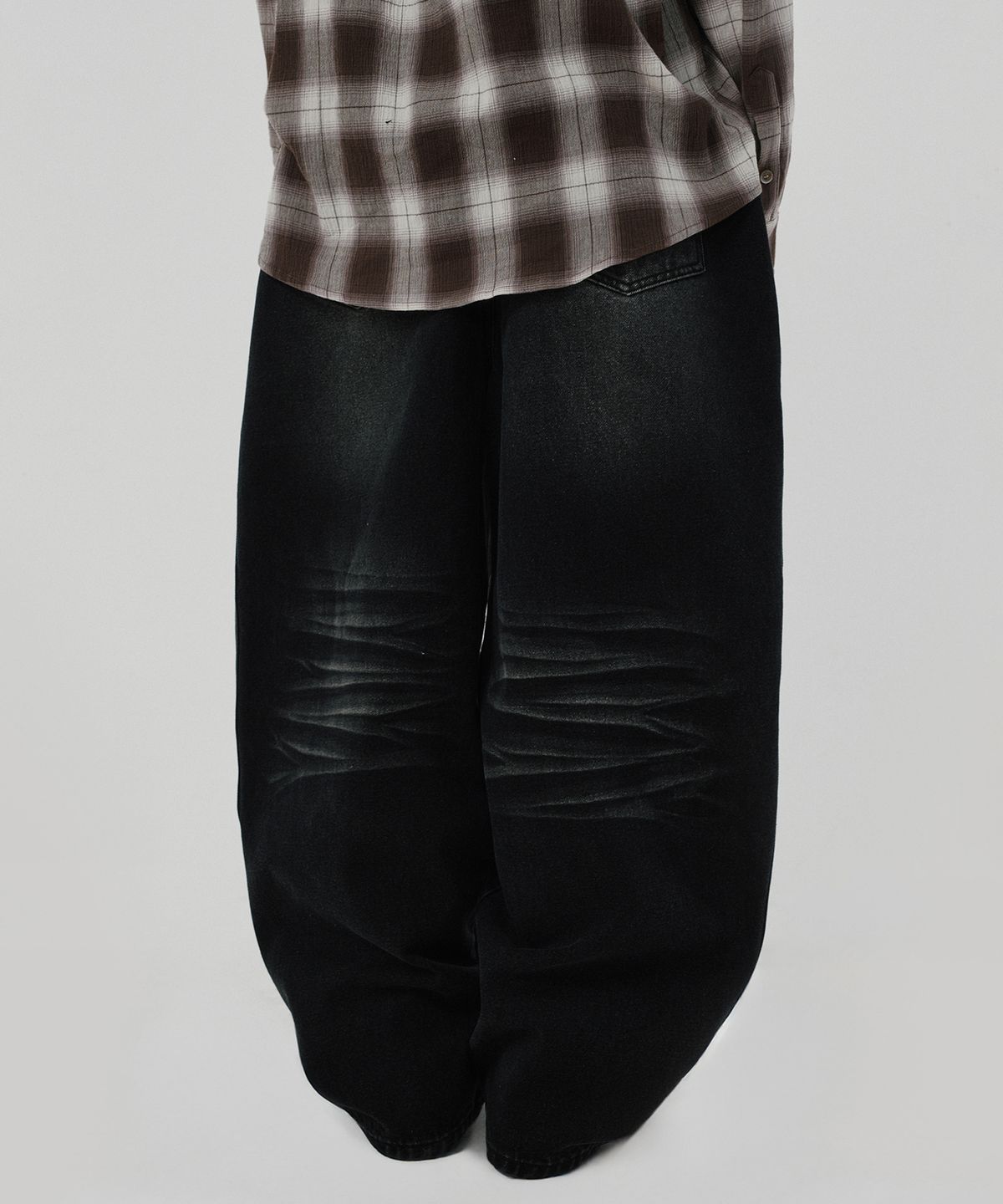 스웨이드(SUADE) WRINKLE DENIM [BLACK]