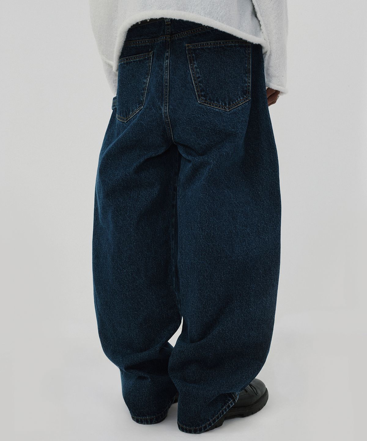 스웨이드(SUADE) BAGGY DENIM [DARK BLUE]