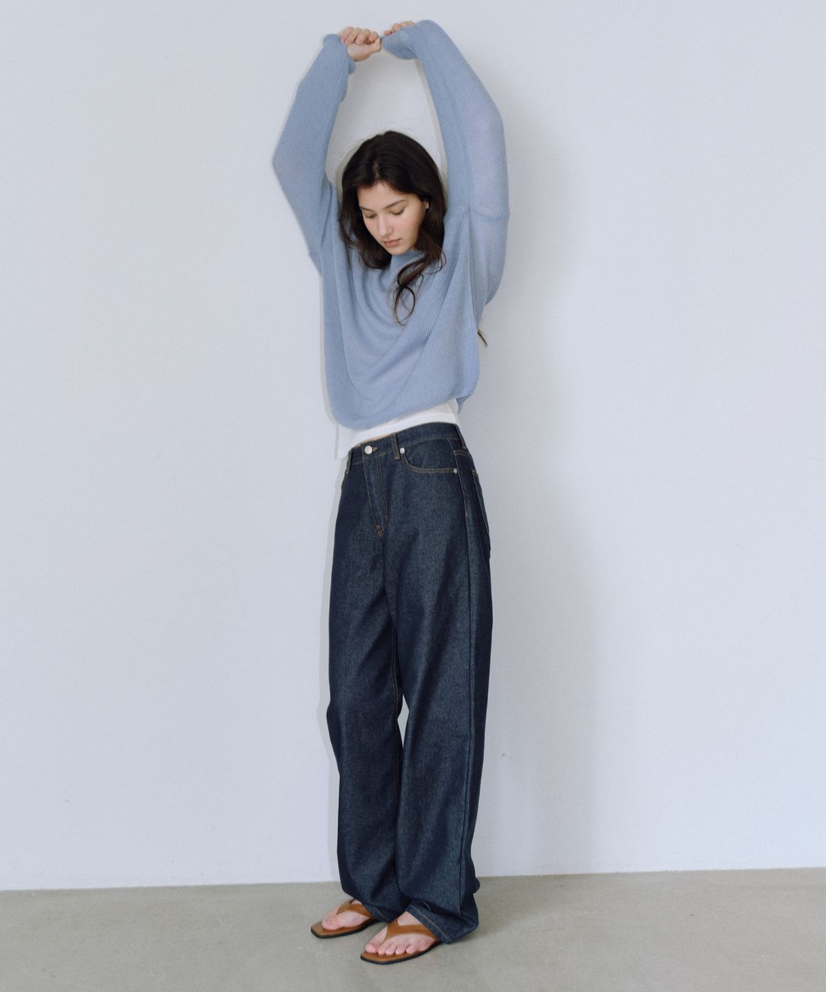 유라고(URAGO) Nonfade raw wide denim