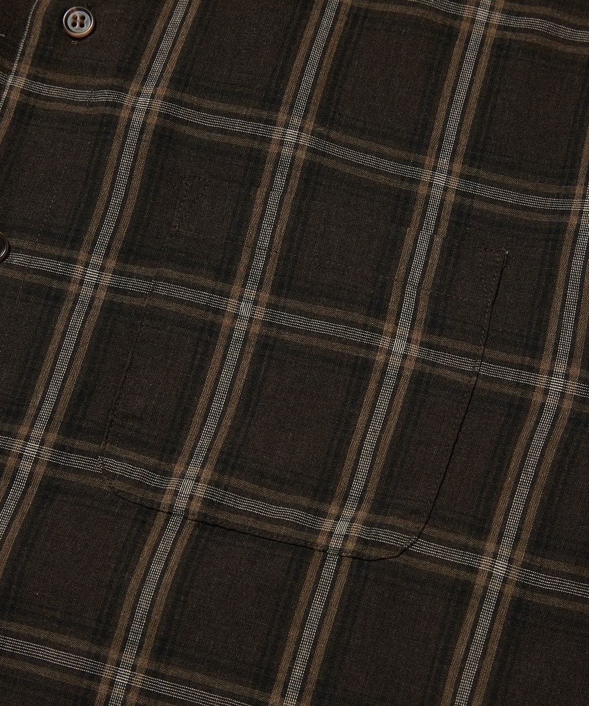 스웨이드(SUADE) CROPPED CHECK SHIRT [BROWN]
