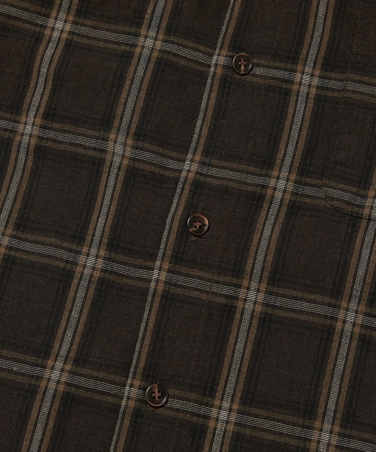 스웨이드(SUADE) CROPPED CHECK SHIRT [BROWN]