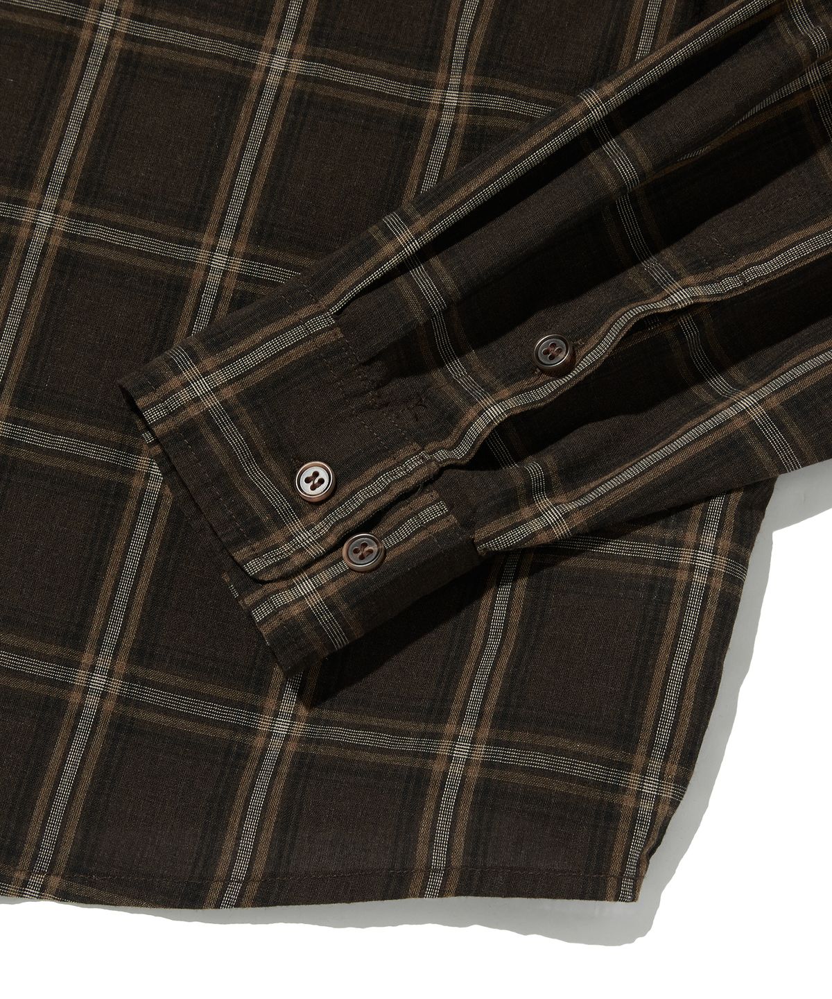 스웨이드(SUADE) CROPPED CHECK SHIRT [BROWN]