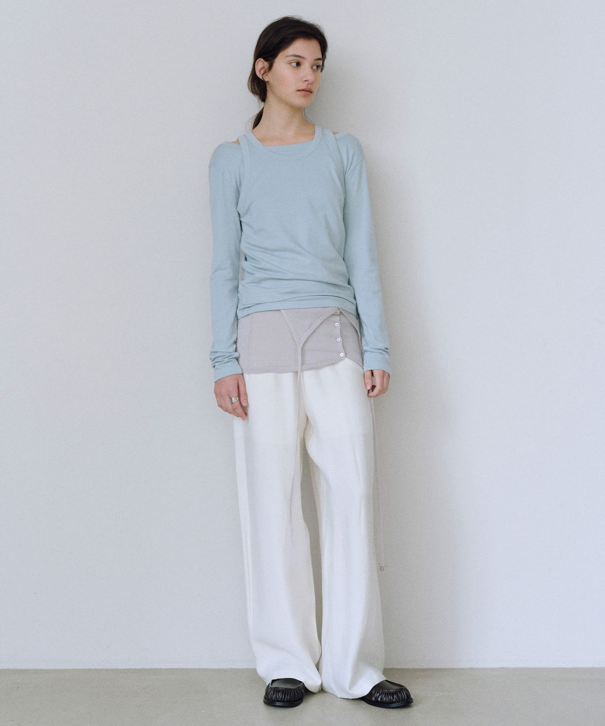 유라고(URAGO) Dive banding wide pants