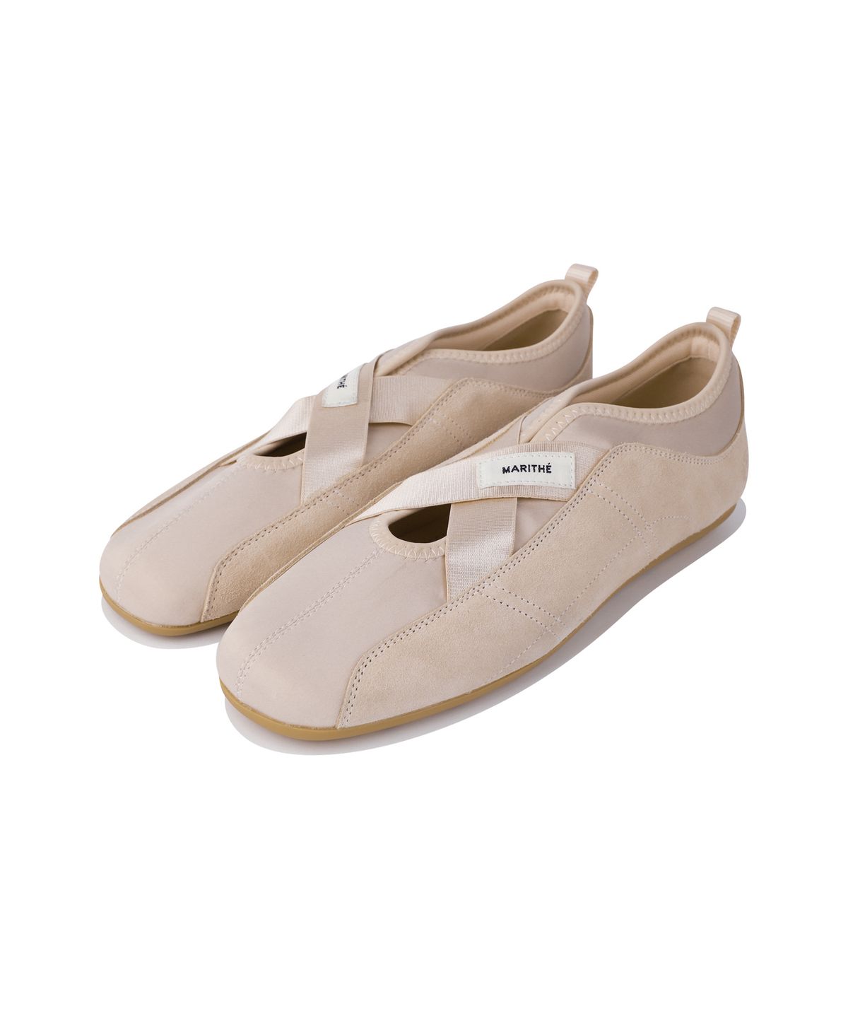 마리떼 프랑소와 저버(MARITHÉ + FRANҪOIS GIRBAUD) W BANDING FLATS SNEAKERS light pink