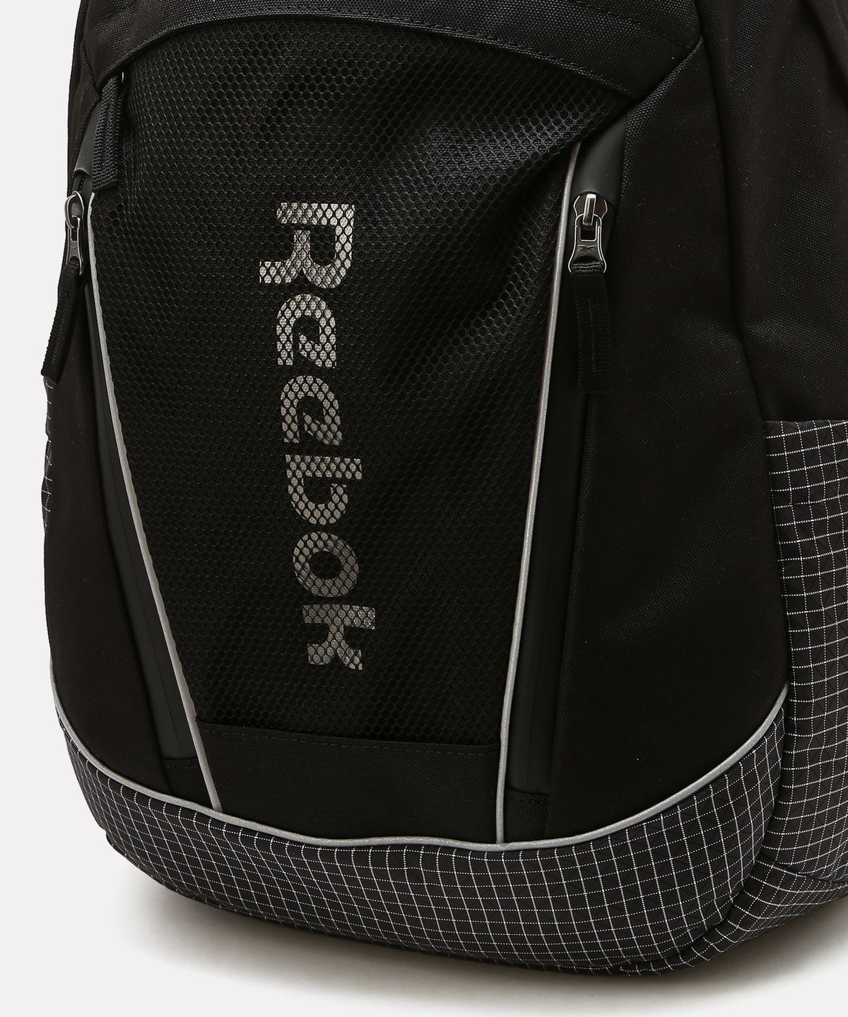 리복(REEBOK) 메쉬 프론트짚 슈 백팩 - 블랙