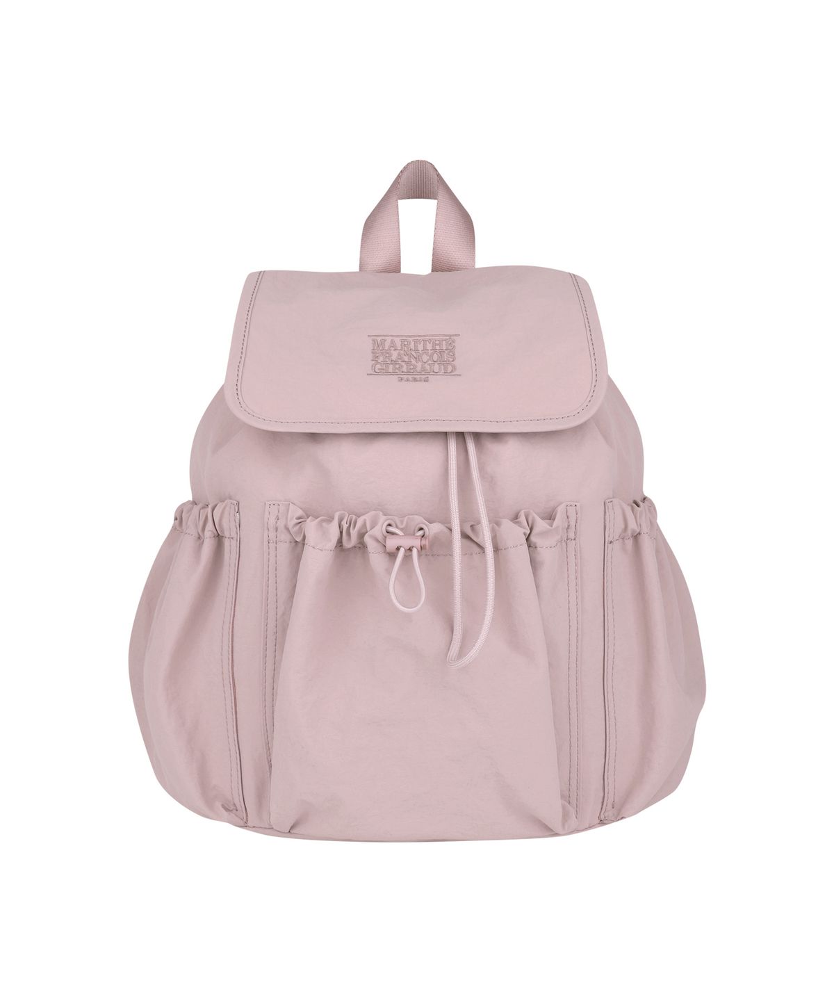 마리떼 프랑소와 저버(MARITHÉ + FRANҪOIS GIRBAUD) CLASSIC LOGO STOPPER POCKET BACKPACK gray pink