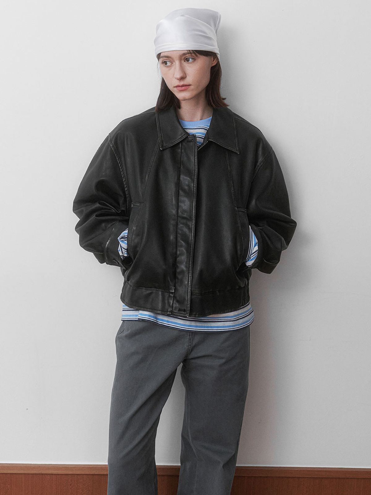아틀리에 나인(ATELIER NAIN) VINTAGE WASHED BLOUSON JUMPER (JP-597)